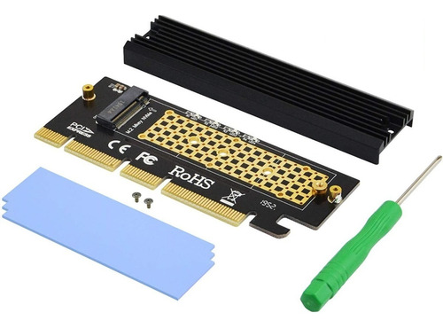 Placa Adaptador Pci Express X16 A M.2 M Key Nvme O Ahci Ssd