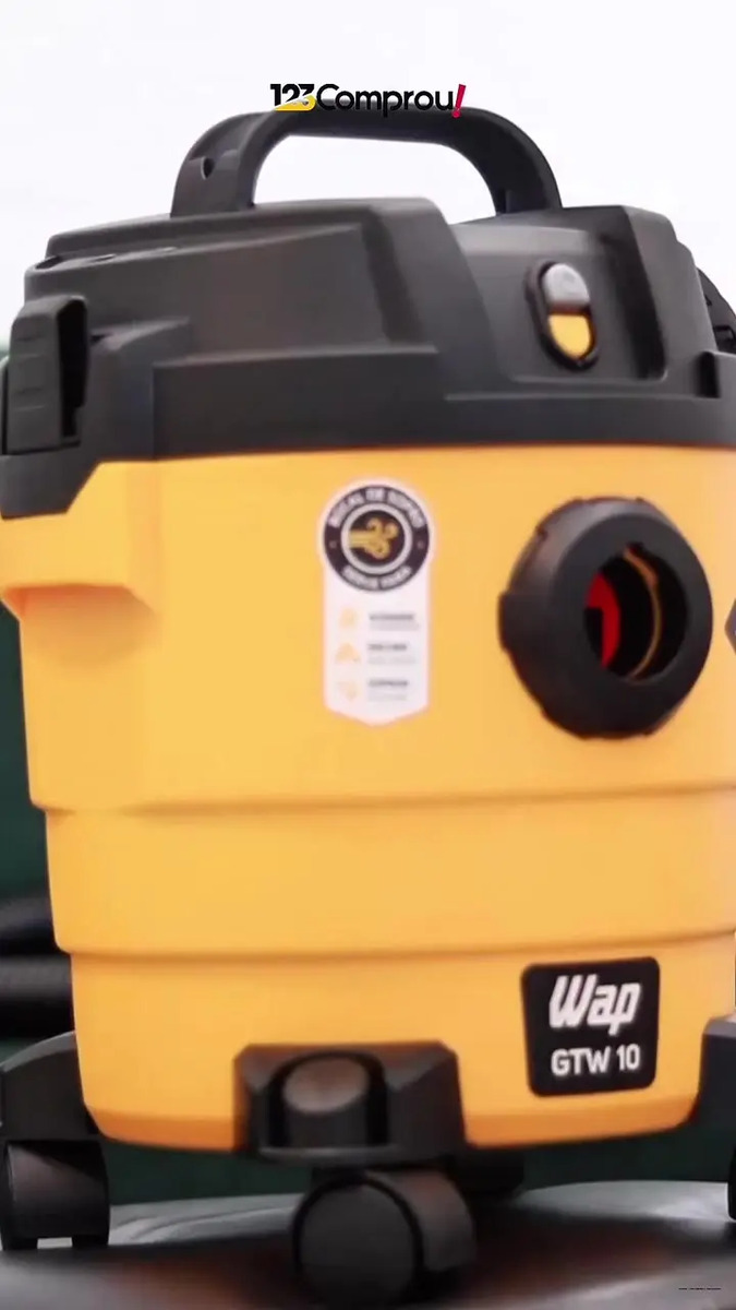 Aspirador De Pó E Água Wap Gtw 10 1400w De Potência Com Bocal De Sopro Amarelo/preto 220v