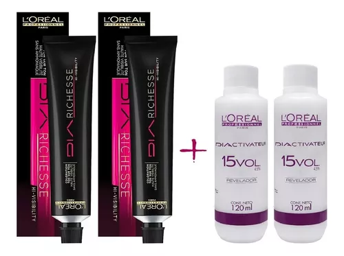 Kit Loreal Dia Richesse Tonalizante 2 Nº 6.0 +2 Revel. 15vol