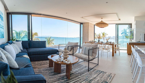 Departamento En Venta 1rec + Estudio|a Pie De Playa Bucerias!!! Ab