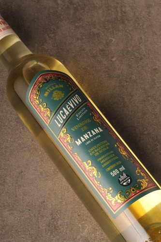 Vinagre De Manzana Barrica Roble Luca É Vivo Millan 500cc