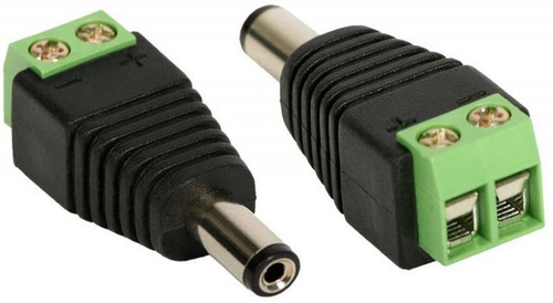 Imagem 1 de 1 de Kit 100 Conectores P4 Macho Com 2 Bornes Para Câmera