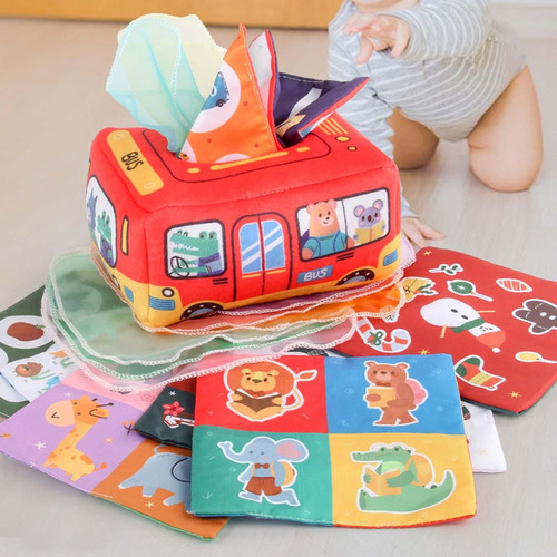 Paquete De 2 Cajas De Pañuelos For Montessori Juguetes De