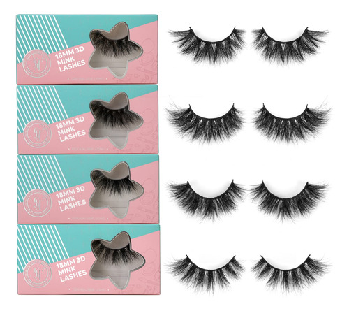 Sy Lashes - Pestanas Postizas De Vison Real 3d De 0.71 Pulga