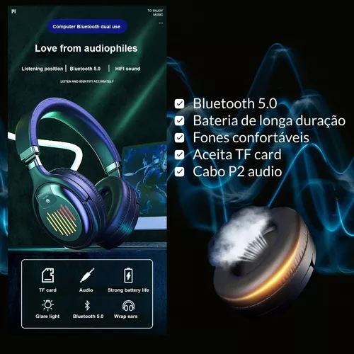 Fone De Ouvido Stereo Headset Enjoy Earphone P2 com Fio
