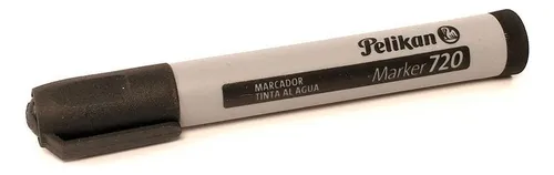 Marcador Tinta Al Agua Punta Redonda Negro Pelikan 720 X12