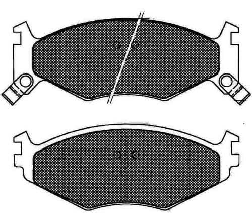 Pastilla De Freno Dodge - Chrysler Caravan (rodado 15) 90/94