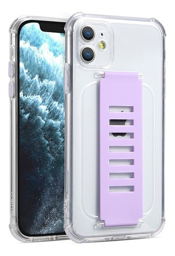 Capa Silicone Suporte Compatível Com iPhone 12 Mini (5.4 ) Cor Lilás