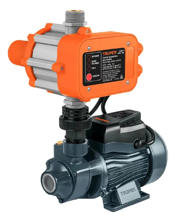 Bomba periférica TRUPER, 1/2 HP, Altura máxima 30m, Uso agrícola, BOAP-1/2A2C