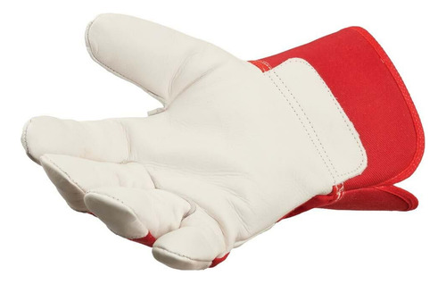 Guantes De Trabajo J. J. Keller Safegear Piel De Vaca Roja E