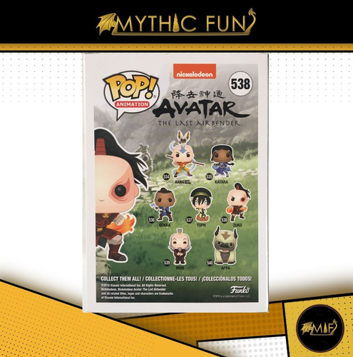 Funko Pop Avatar - Zuko 538 (Usado)