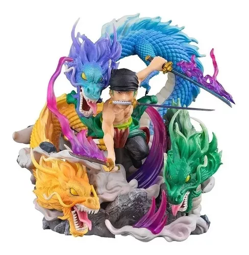 Boneco One Piece Roronoa Zoro Santoryu Dragão Gk