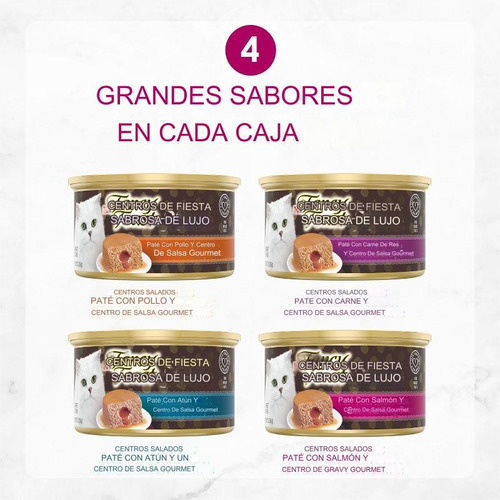 Alimento Húmedo Gato Fancy Feast Pate Savory Centers 12p 4sa