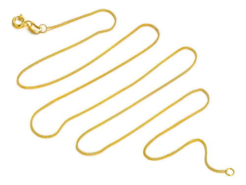 Sisgem Collar De Cadena De Oro Macizo De 18 Quilates Para De
