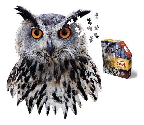 Rompecabezas Madd Capp I Am Owl 550 Piezas Con Forma De Anim