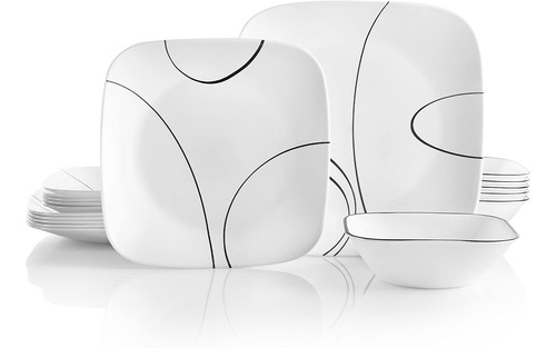 Set De Cena Corelle, Para 6 Personas, 18 Unidades, Ligero