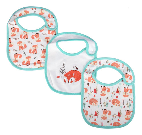 Lovely Baby Bib 3 Unidades/conjunto De Algodão Tricotado S F