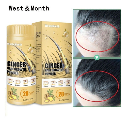 Jengibre Crecimiento Del Cabello Polvo Anti-calvicie 15g