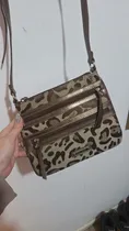 Comprar Cartera Bandolera Importada Nine West Marrón Oscuro Leopardo Níquel Marrón