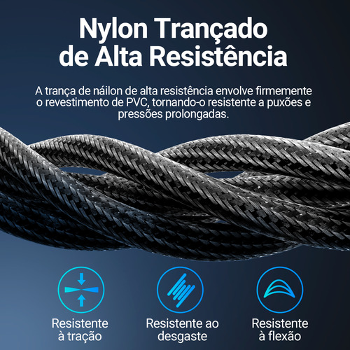 Cabo P2 Estéreo X P10 Mono Profissional Dj 2 Metros Vention