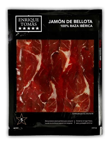 Jamón Ibérico De Bellota Enrique Tomás-sobre 80 Gr.