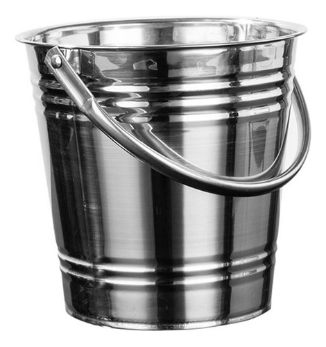 Cubo De Hielo Portátil Metal Cubo De Hielo Champán 5l