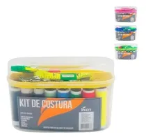 Comprar Kit Costura Maleta Com Acessórios- Linhas, Tesoura E Agulhas