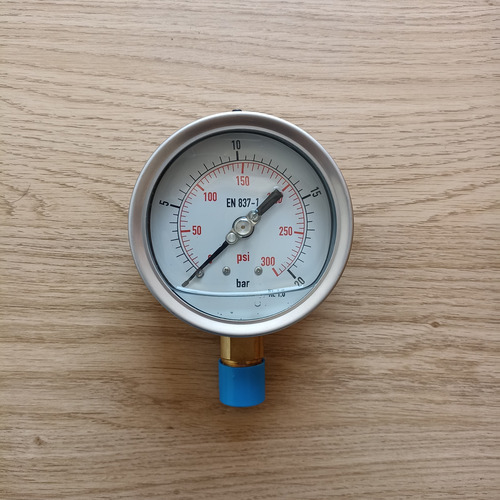 Manometro 300 Psi Con Glicerina Dial 4 Pulgadas