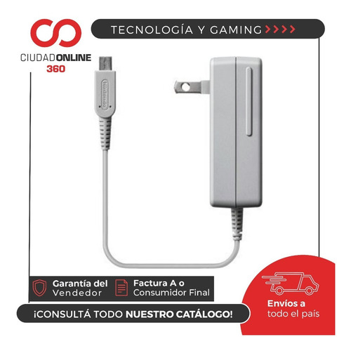Imagen 2 de 9 de Cargador Original Nintendo Dsi 2ds 3ds 3dsxl New 3dsxl Juego
