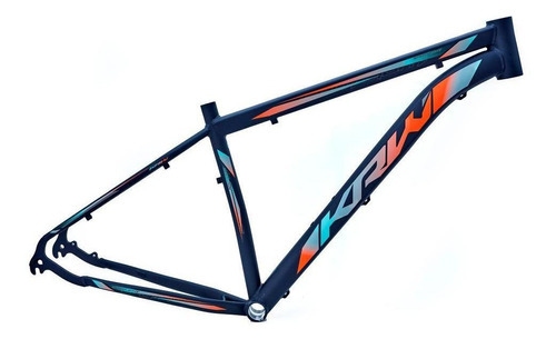 Quadro Bicicleta Spotlight Aro 29 Alumínio Mtb - Krw Cor Preto/azul E Laranja