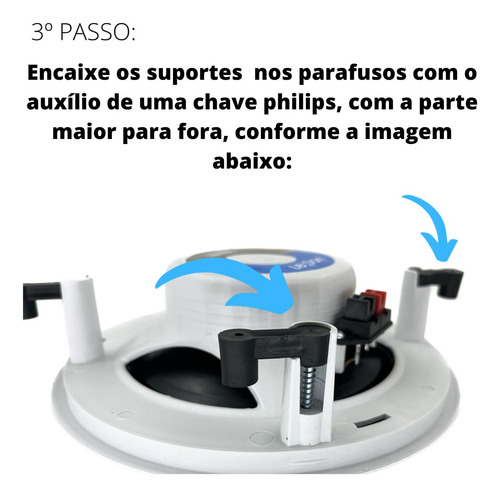 1 Kit Suporte De Fixação Presilha Trava Arandela Orion Leson