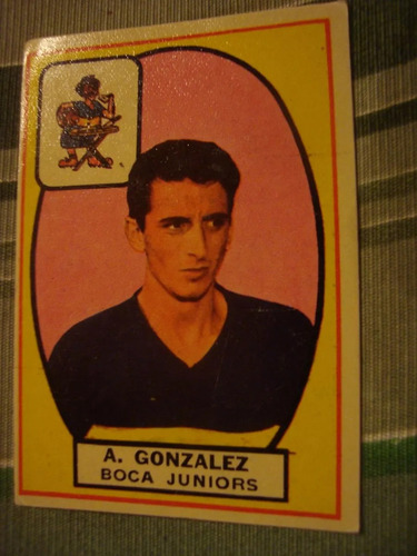 Figurita Tarjetón Futbol Album Campeón 1966 Boca Gonzalez