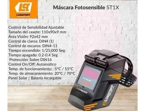 Imagen 4 de 9 de Kit Soldadora Inverter Lüsqtoff Iron-140 50hz/60hz 220v