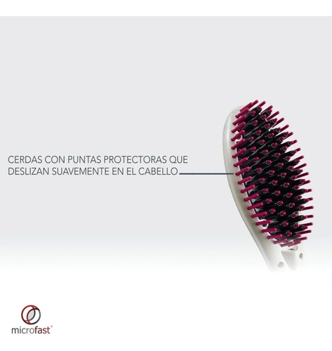Imagen 7 de 8 de Cepillo Alisador Gama Innova Digital Eléctrico Peine Led Tem