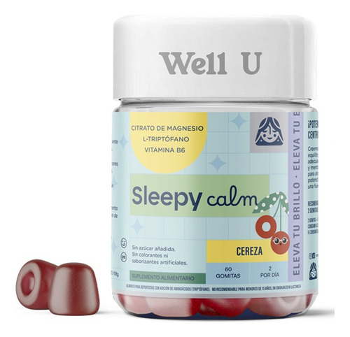Gomitas Citrato De Magnesio Sleepy Calm 60u Well U