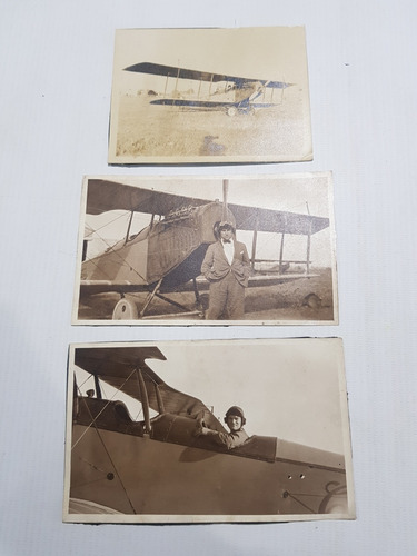 Imagen 5 de 5 de Antiguas Fotos Aviones Aeronáutica Vuelo 1920 Lote Mag 59274