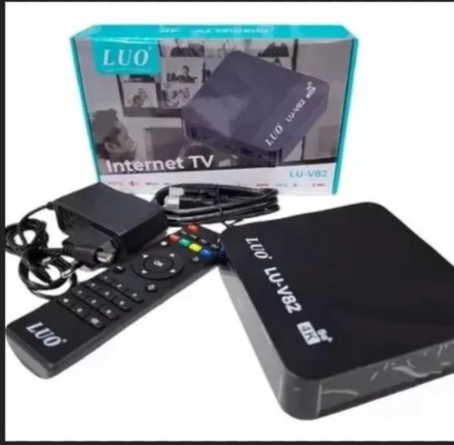 Tv Box Luo-v82 Convertidor Smart Con Pelis Azul Acero Estándar