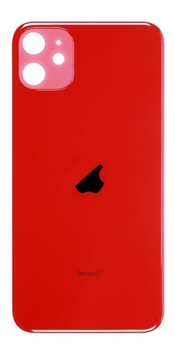 Tapa Repuesto Vidrio Para iPhone 11 Rojo