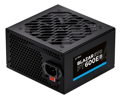 Fuente De Poder Para Pc Acteck Ft600 600w Negra 127v Negro
