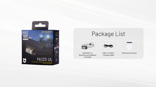Faro Exterior Nitecore Nu25 Mct Ul De 400 Lúmenes
