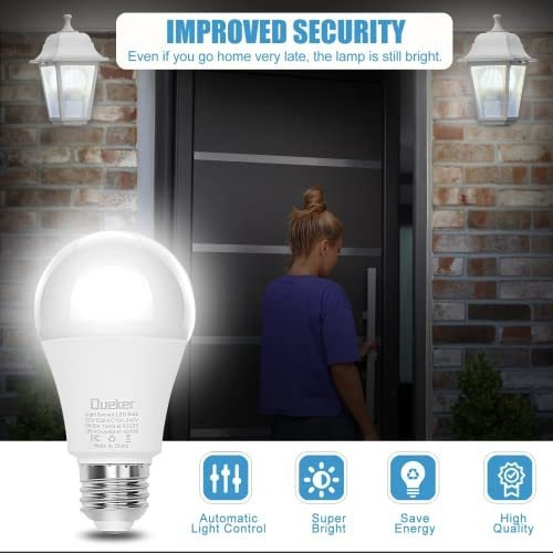 Imagen 4 de 6 de Temporizador Queker Dusk To Dawn - Bombillas De Luz Para Ext