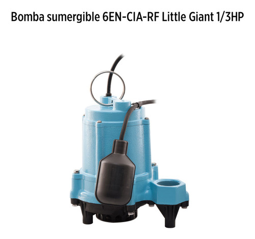 Bomba Sumergible 50gpm 0,33hp Aguas Residuales Little Giant