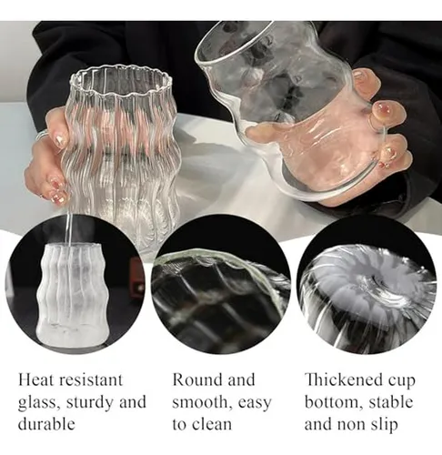 Tazas De Cristal Casavibe Para Diversas Bebidas
