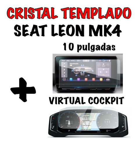 Protector Cristal Templado Seat Leon Mk4 Virtual+ 10 PuLG