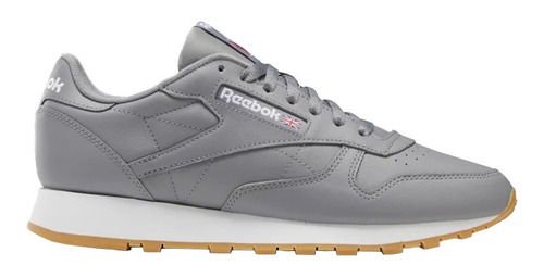 Zapatilla Reebok Classic Leather Hombre Original Gris