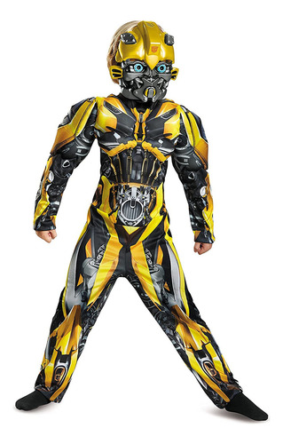 Disguise Bumblebee Movie Classic Muscle Disfraz, Amarillo, P