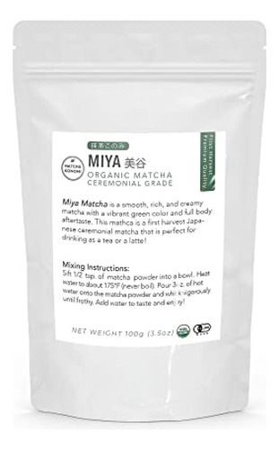 Miya Matcha 100 G - Té Verde Matcha Japonés Ceremonial Premi