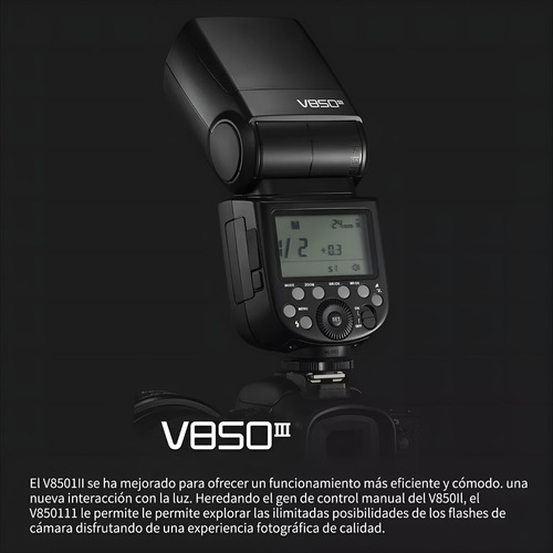 Cámara Flash Godox V850iii Speedlite 2,4g Hss 1/8000 Sin Ttl