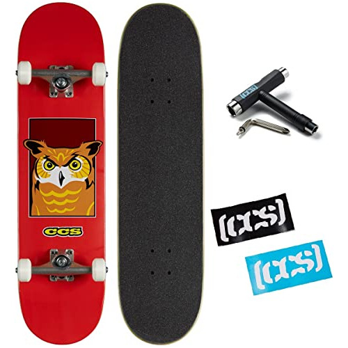 [ccs] Odd Birds Owl Skateboard Complete 8.00  - Maple Wood -