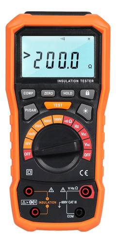 Probador De Resistencia De Aislamiento 50/100/250/500/1000 V